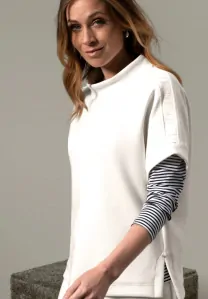 Bianca dámská bílí halenka s kratkými rukávy