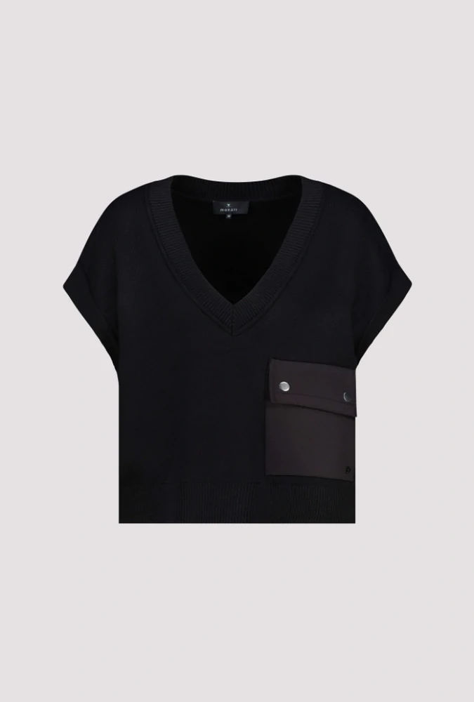 Monari svetrová vesta s klopou