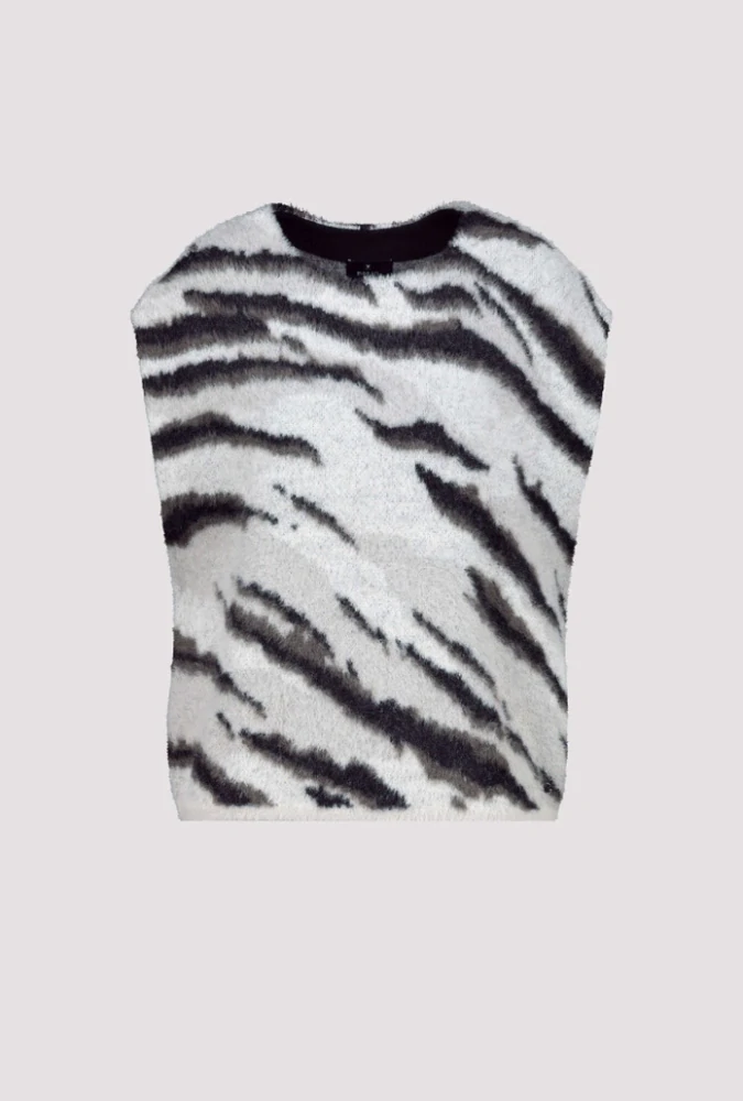 Monari svetrová vesta s tygřím vzorem