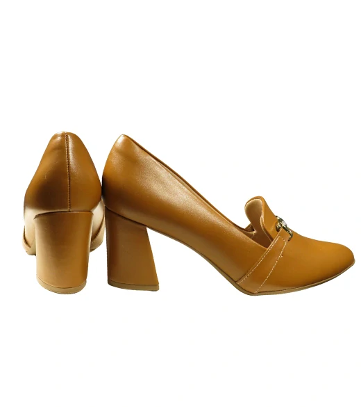 Piccadilly dámské lodičky hnědé s kovovou ozdobou