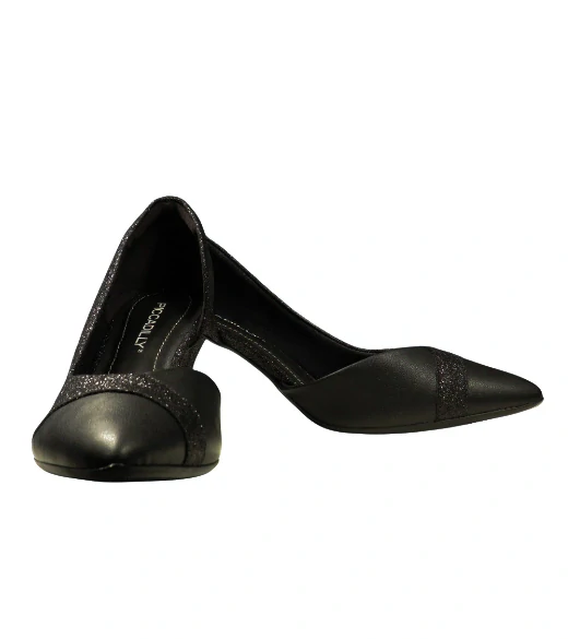 Piccadilly stylové dámské lodičky se středním podpatkem v černé barvě