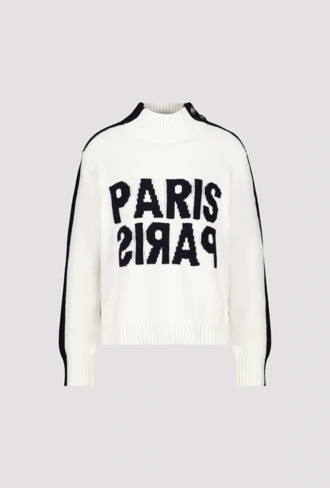 Monari svetr s dlouhým rukávem a ozdobnými knoflíky