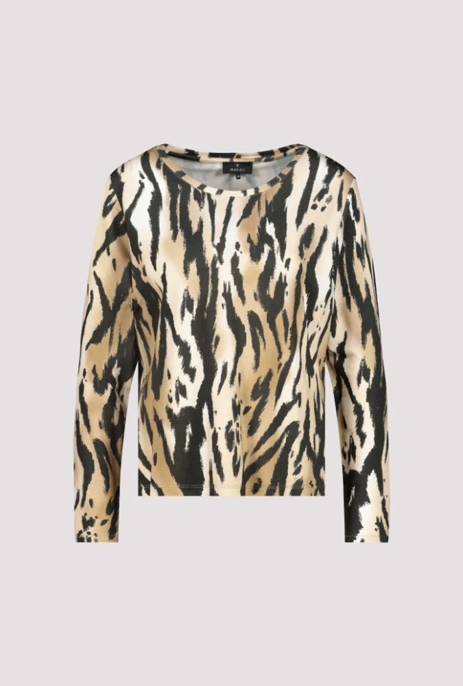 Monari pletený svetr s tygřím vzorem