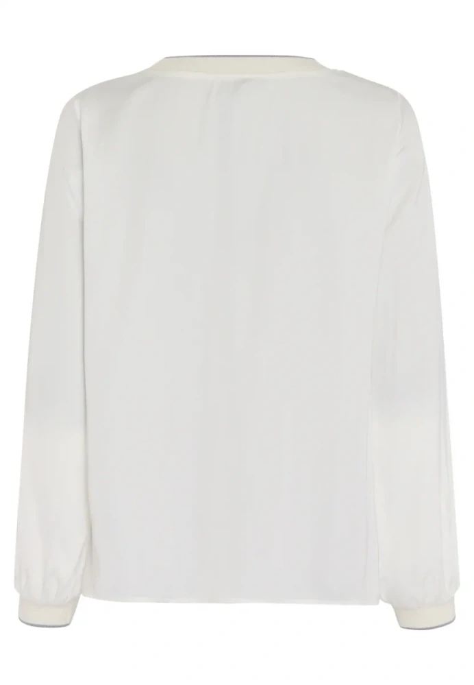 Marc Aurel elegantní halenka s dlouhým rukávem a jemným logem