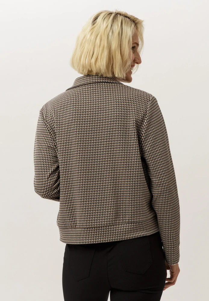 Frank Walder vzorované dámské sako – hnědo-černé