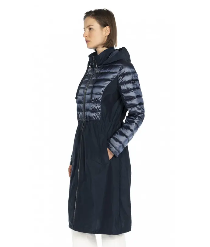 Green Goose bunda s dvoucestným zipem jarní modrá