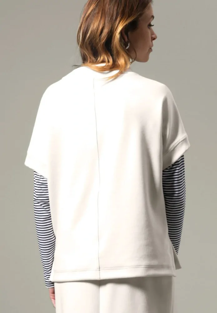 Bianca dámská bílí halenka s kratkými rukávy