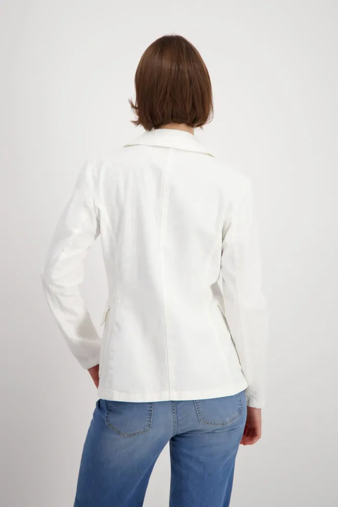 Monari sako v ležérním stylu bílí