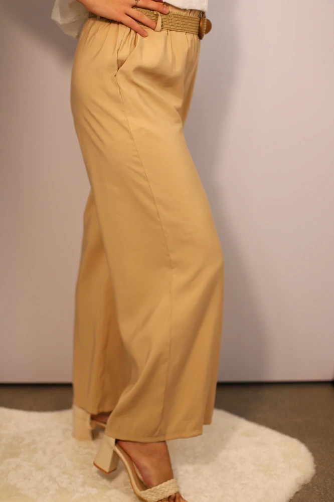 Kalhoty široké s páskem