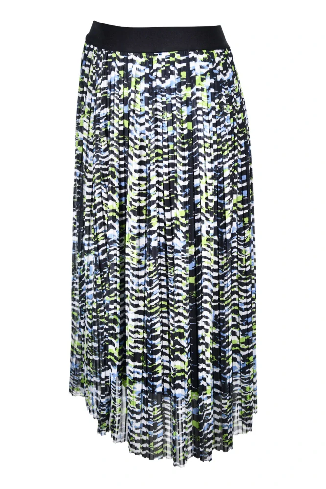 Kenny S moderní plisovaná sukně s barevným celoplošným potiskem