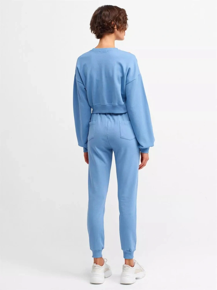 Modré dámské tepláky