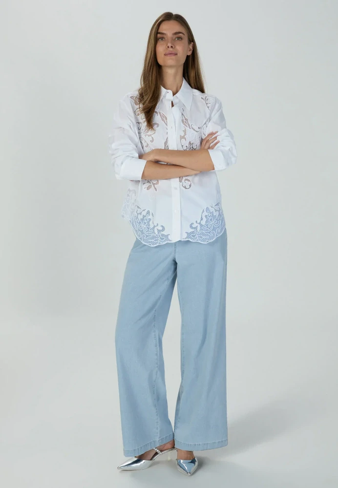 Marc Aurel kalhoty džínového vzhledu