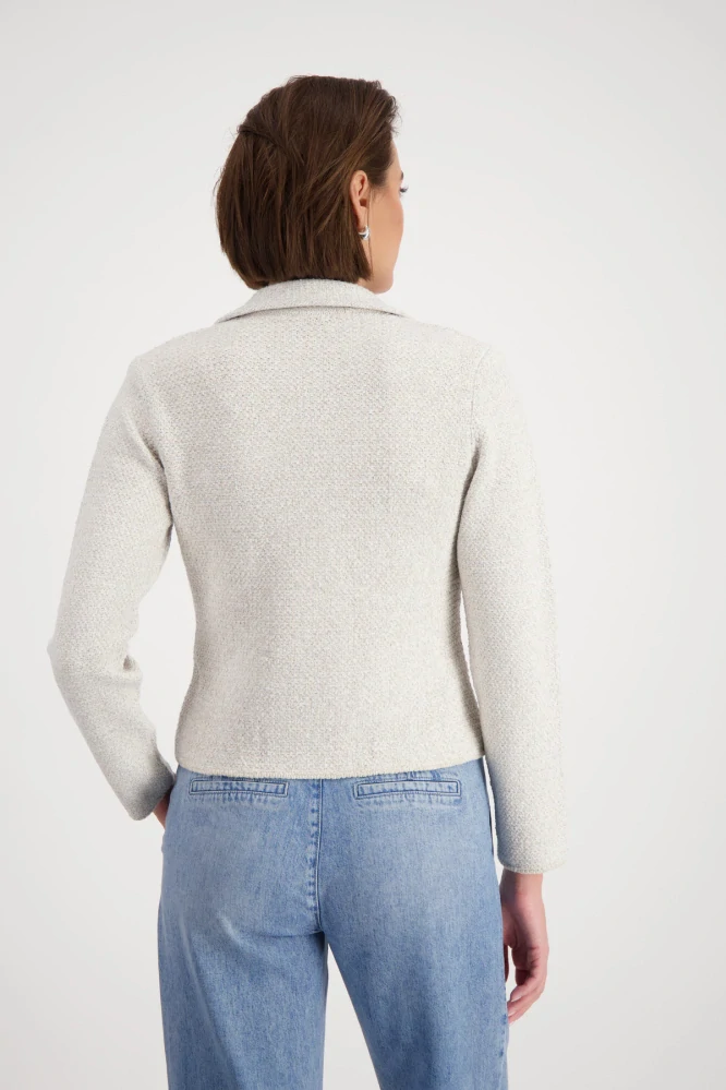 Monari pletený blejzr z tvídu