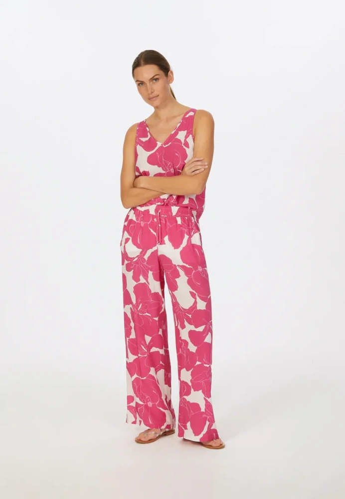 Marc Aurel top s růžovým květinovým potiskem