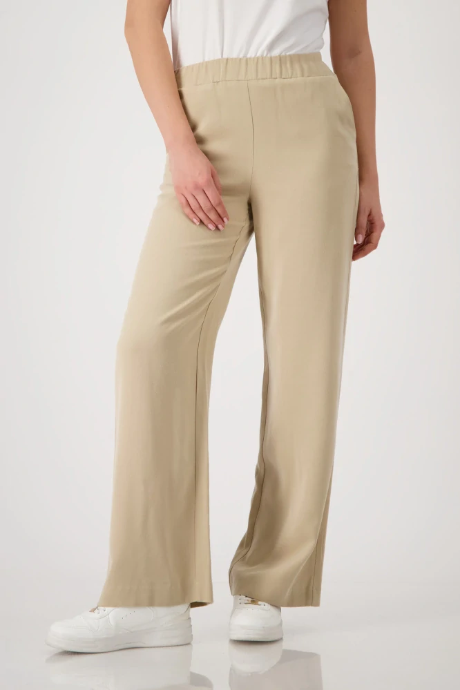 Monari lyocellové kalhoty s vysokým pasem