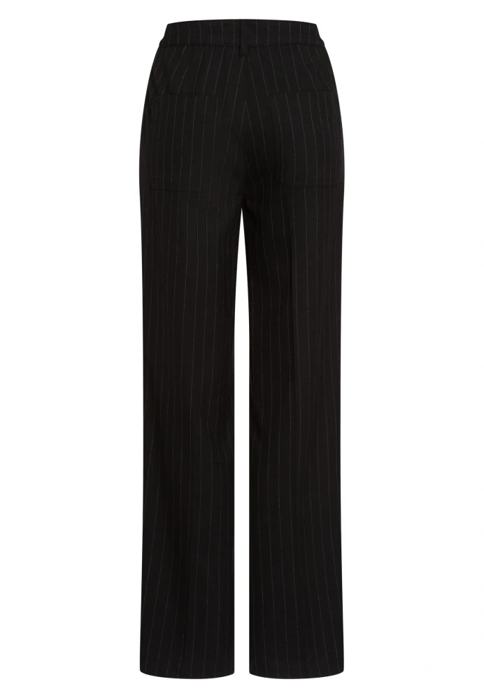 Marc Aurel plisované kalhoty s proužkovým vzorem