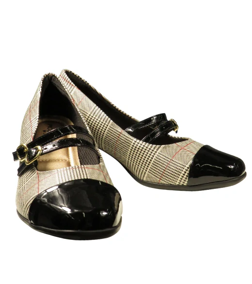 Piccadilly dámské lodičky s károvaným vzorem