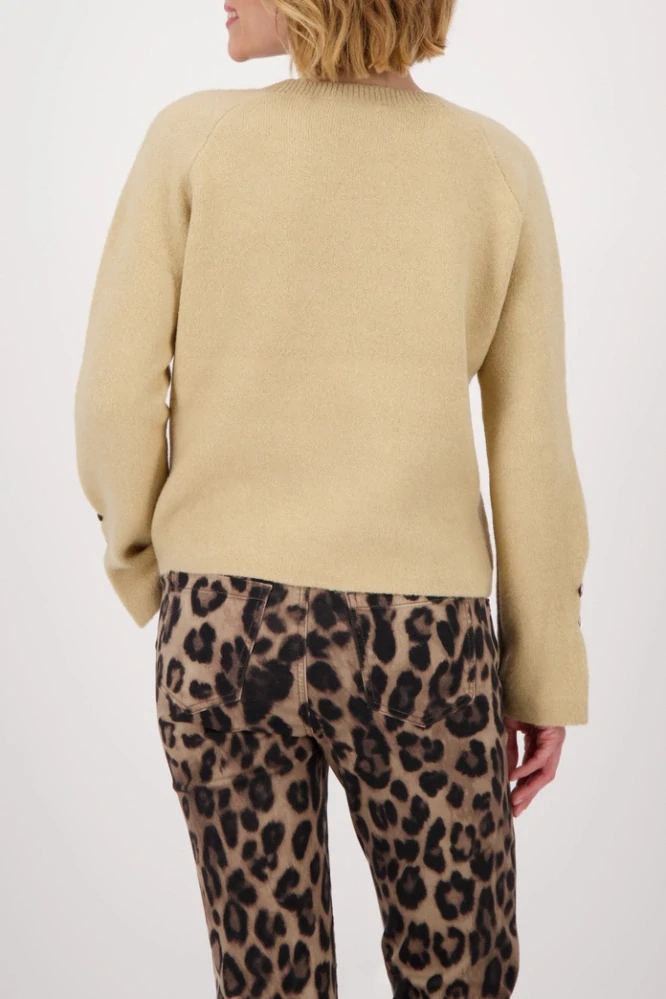 Monari svetr s dlouhým rukávem a knoflíky