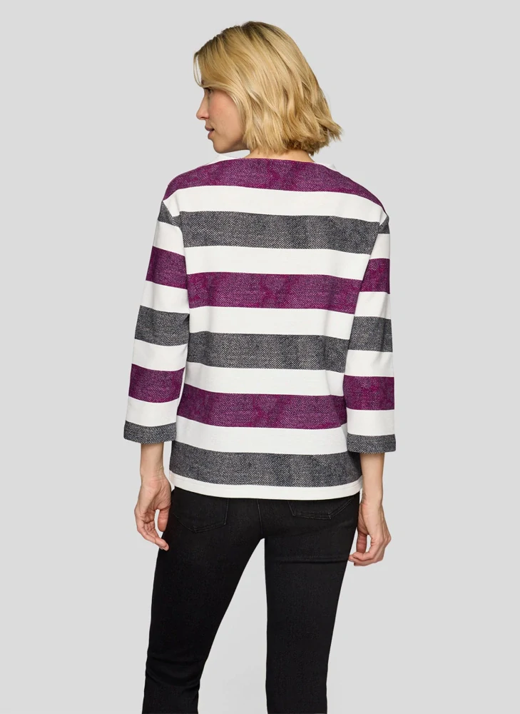 RABE svetr s pruhy a třpytivými detaily