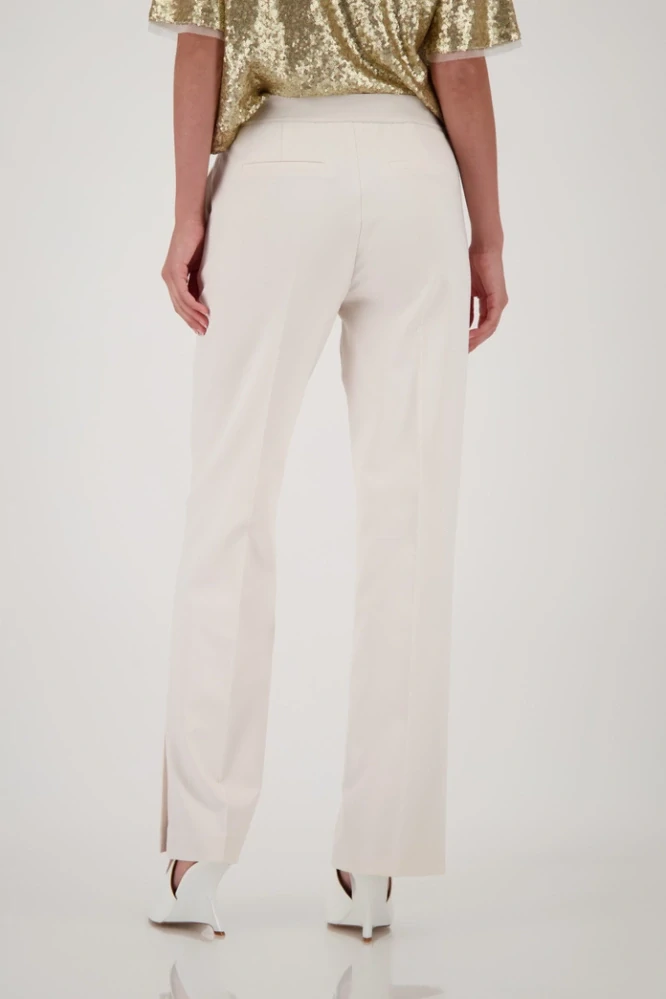 Monari kalhoty rovného střihu s rýhovanými nohavicemi