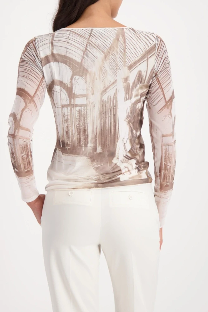 Monari tričko s dlouhým rukávem a potiskem galerie