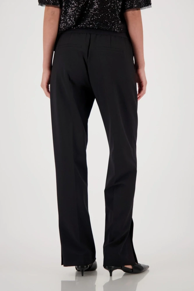 Monari kalhoty rovného střihu s rýhovanými nohavicemi