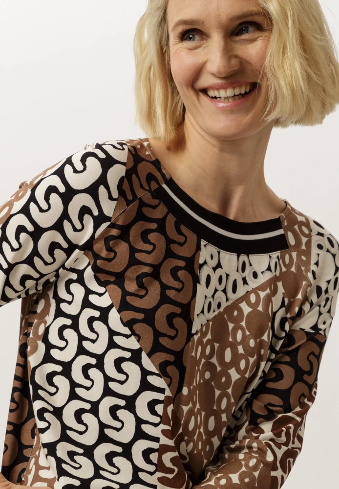 Frank Waldet dámská viskózová halenka s geometrickým vzorem