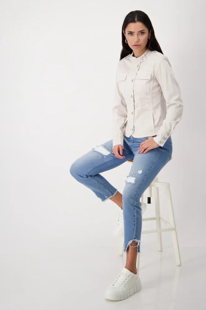 Monari bunda s klopovými kapsami 