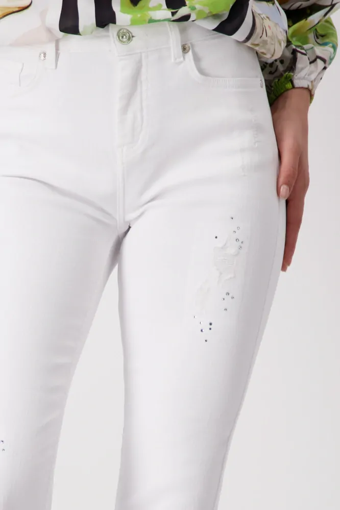 Džíny s kamínky Monari