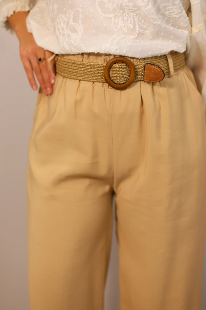 Kalhoty široké s páskem