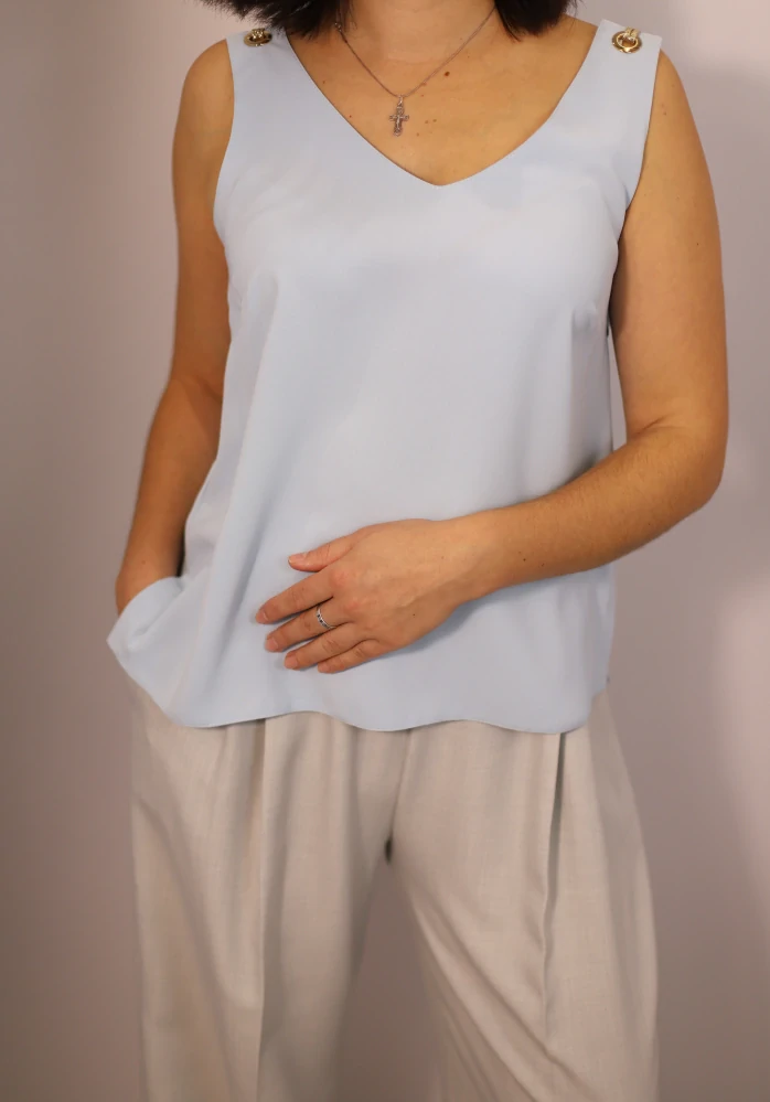 Dámská halenka bez rukávů