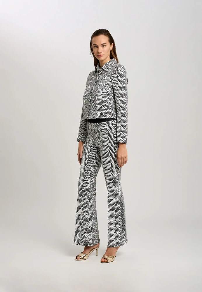 Marc Aurel elegantní černobílý sako