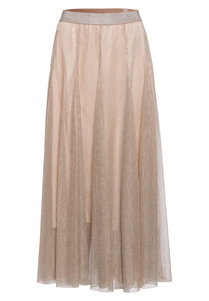Marc Aurel maxi sukně z lurexové síťoviny