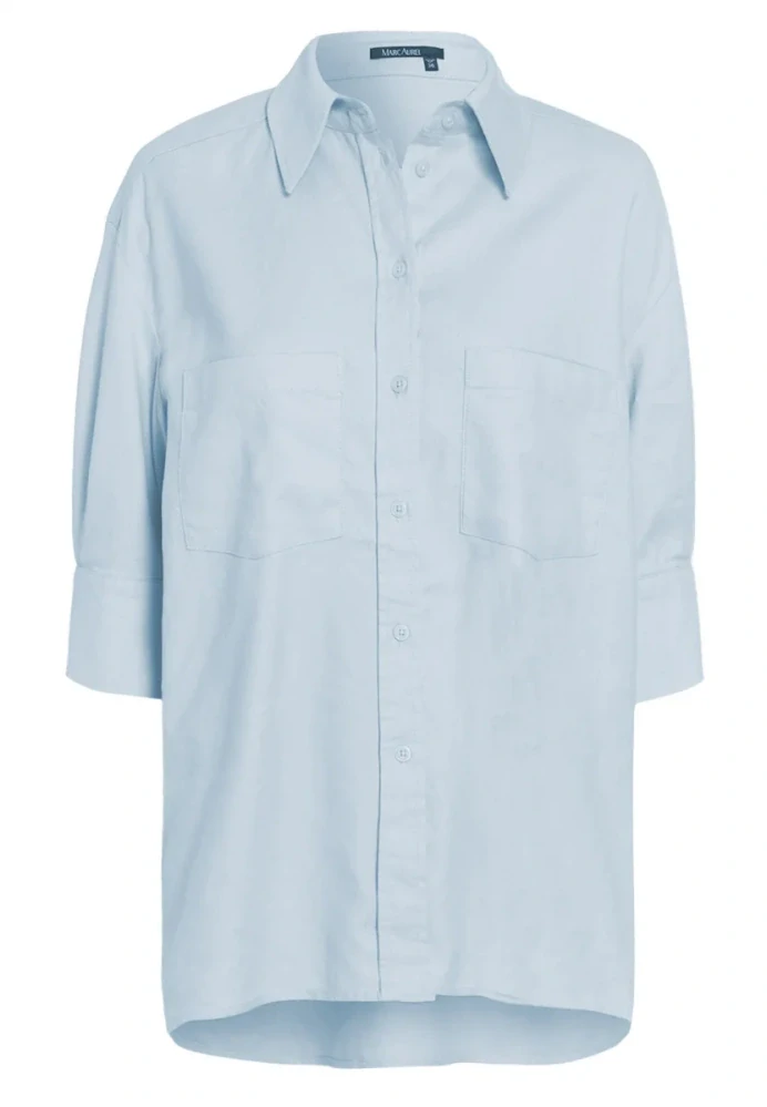 Marc Aurel oversize košile ze směsi lnu