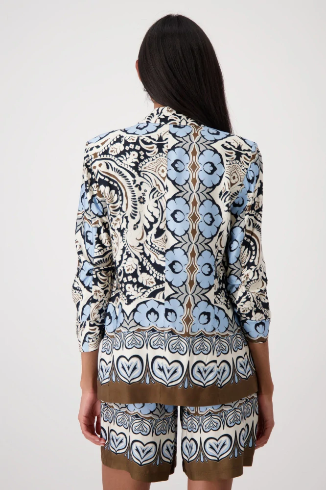 Monari sako s ornamentálním vzorem