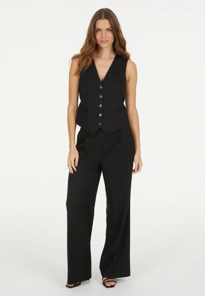 Marc Aurel plisované kalhoty s proužkovým vzorem