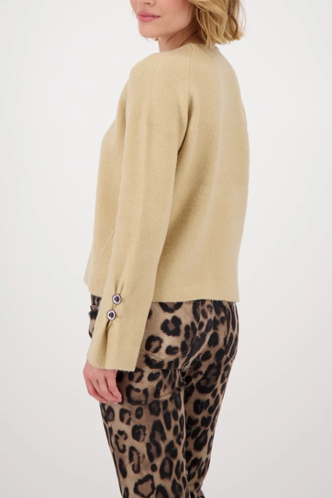 Monari svetr s dlouhým rukávem a knoflíky