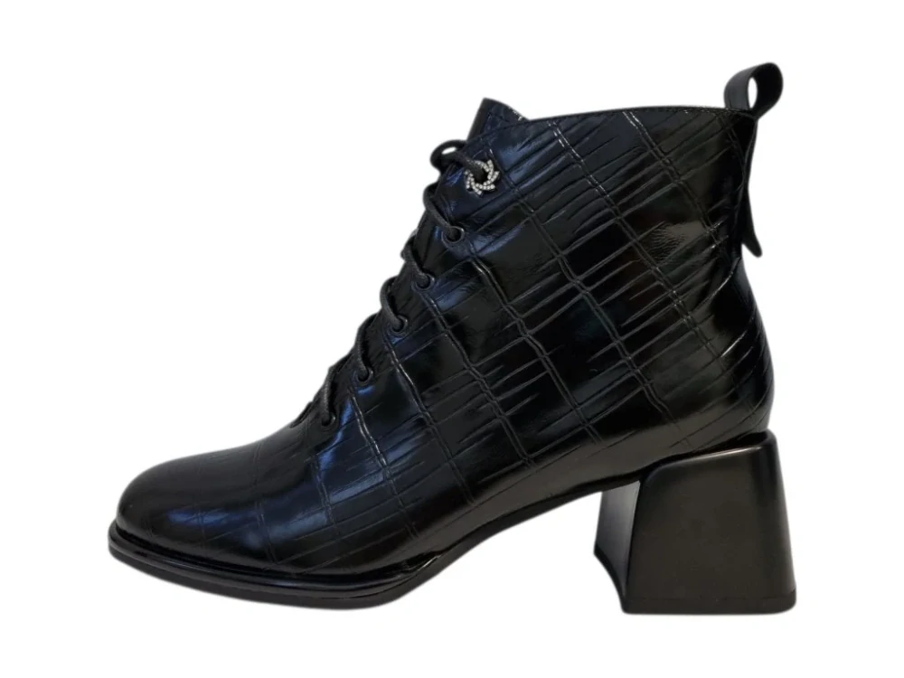 Urban Ladies luxusní černé kotníkové boty