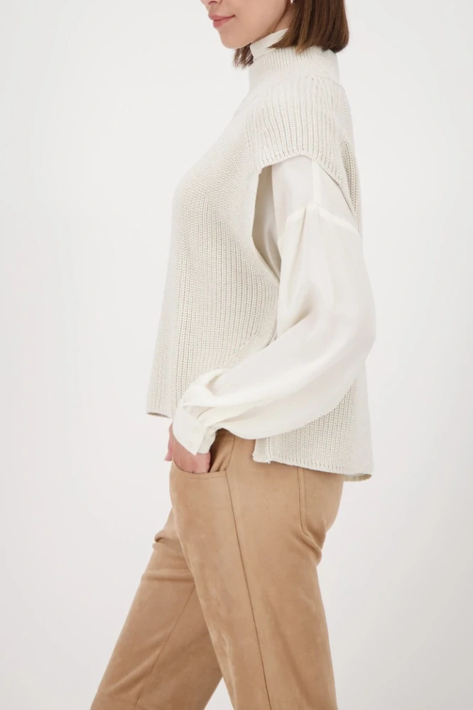 Monari pletená vesta se stojáčkem