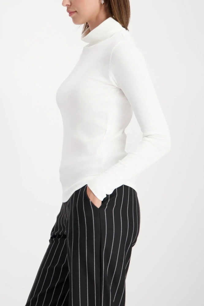 Monari bílé rolákové tričko