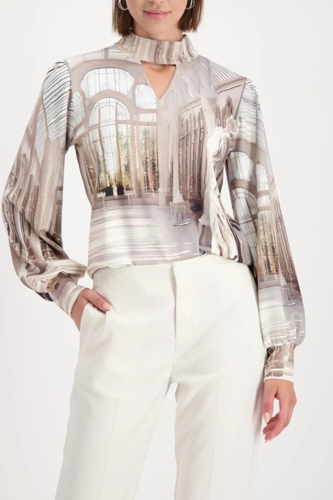 Monari elegantní halenka s potiskem galerie