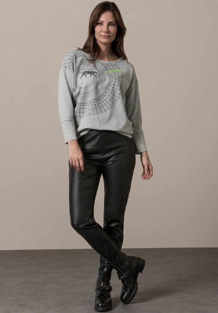 Bianca dámské kalhoty z imitace kůže