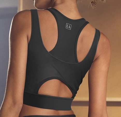 LASCANA ACTIVE Sportovní top v černé barvé