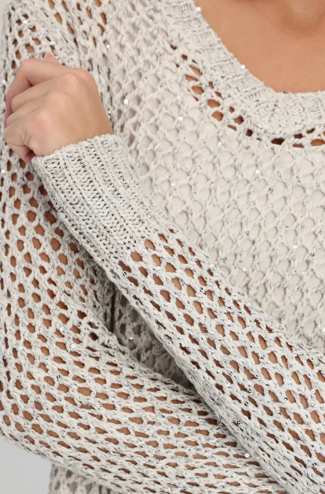 Svetr s prolamovaným vzorem Monari