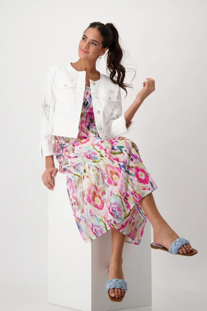 Monari volánové šaty s květinovým vzorem