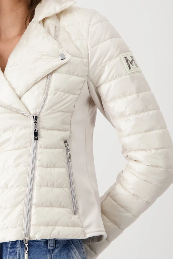 Monari prošívaná bunda s klopovým límcem