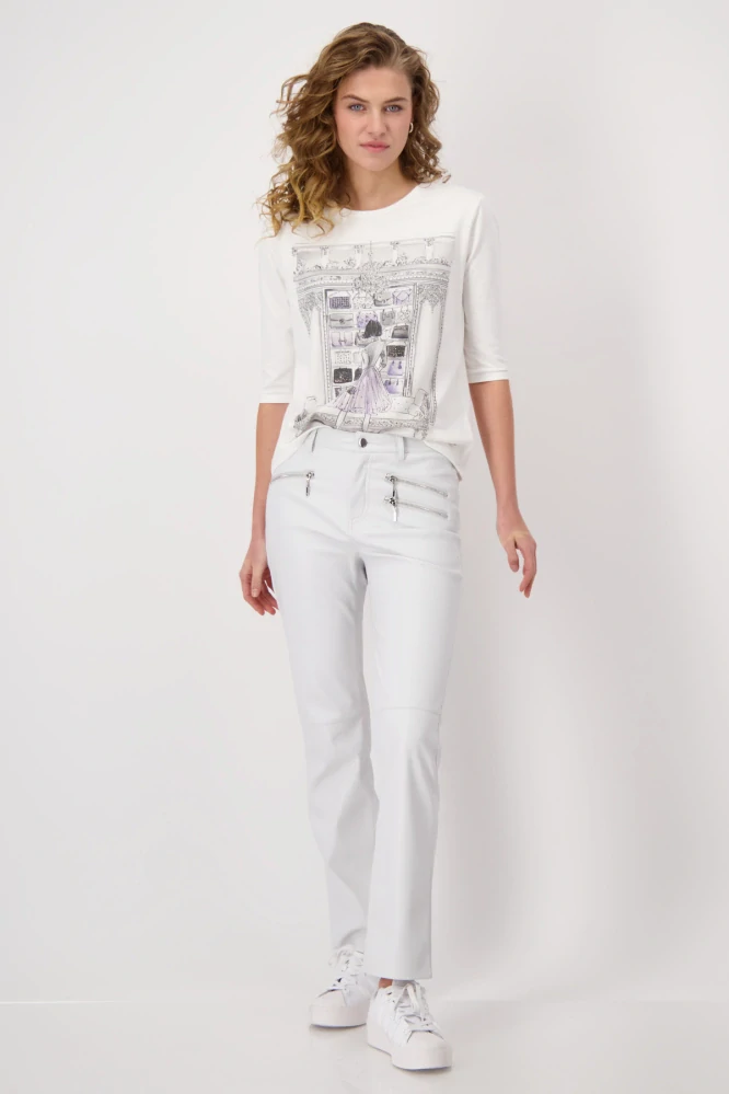 Monari halenka s ženským vzorem a zdobením