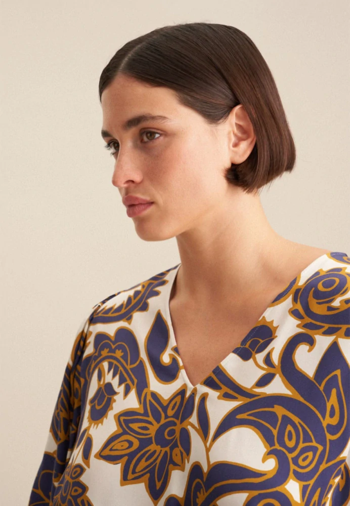 Seidensticker šaty s výstřihem do V