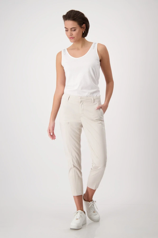 Monari elegantní 7/8 kalhoty s kapsami