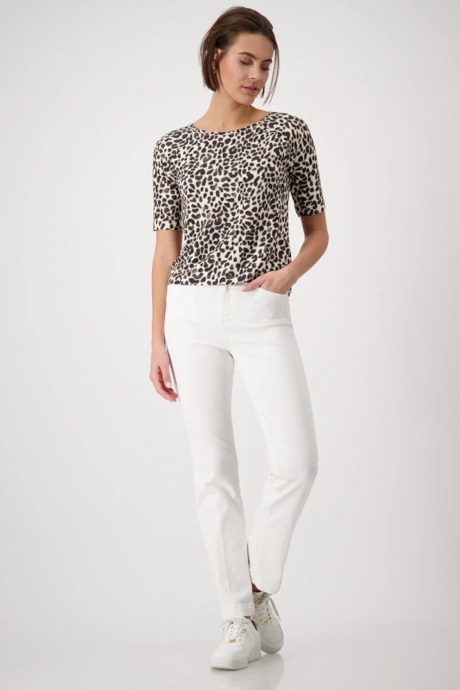 Monari tričko s leopardím vzorem